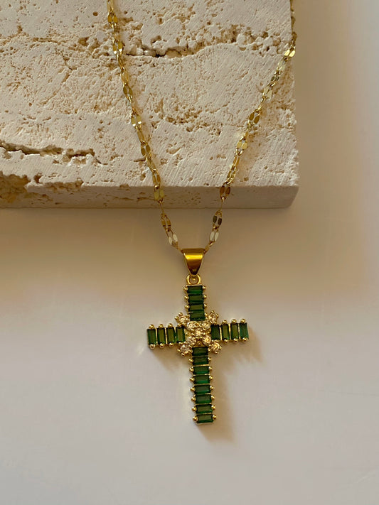 “Esperanza” Cross Necklace💧